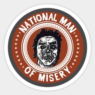National Man of Misery Sticker